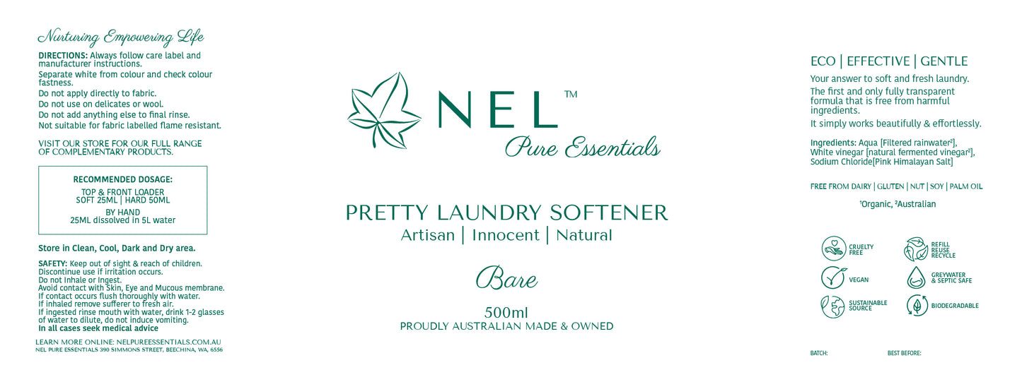 Pretty Laundry Softener Bare